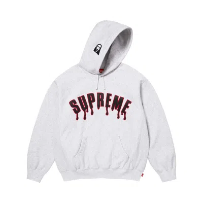 Pre-owned Supreme Ghostface Arc Hooded Sweatshirt 'ash Grey' | Men's Size S In Gray