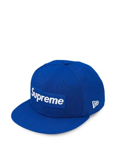 Supreme Ghostface Box Logo New Era Cap In Blue