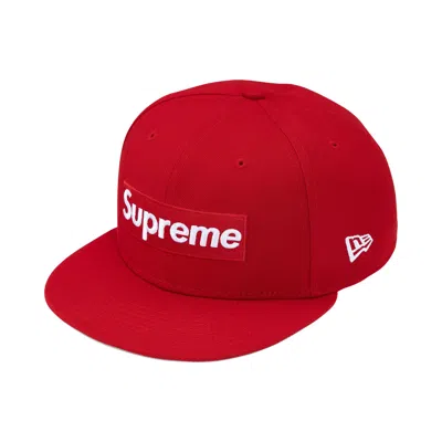 Pre-owned Supreme Ghostface Box Logo New Era 'red' | Men's Size 7.25