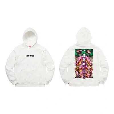 Pre-owned Supreme Gilbert & George Death Hooded Sweatshirt Black White S/s 19