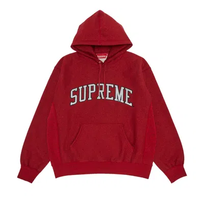 Pre-owned Supreme Glitter Arc Hooded Sweatshirt 'red'