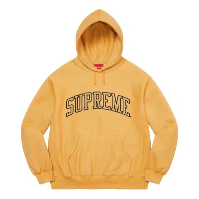 Supreme Glitter Arc Hooded Sweatshirt 'yellow' In Orange