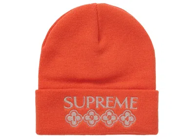 Pre-owned Supreme Glitter Beanie In Orange