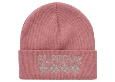 Pre-owned Supreme Glitter Beanie In Rose