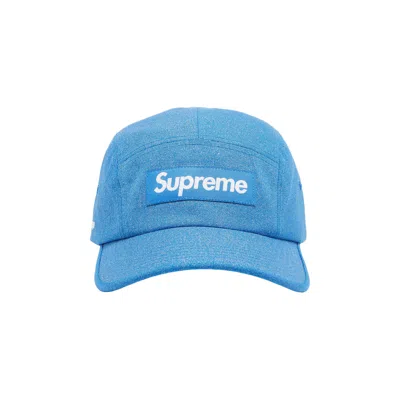 Pre-owned Supreme Glitter Cordura Camp Cap 'light Royal' | Blue | Men's Size Onesize