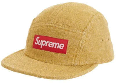 Pre-owned Supreme Glitter Terry Camp Cap In Gold