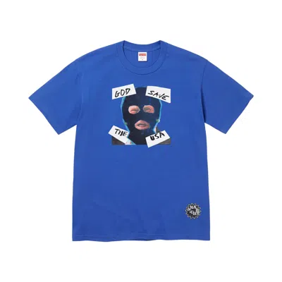 Pre-owned Supreme God Save Us Tee 'royal' | Blue | Men's Size M