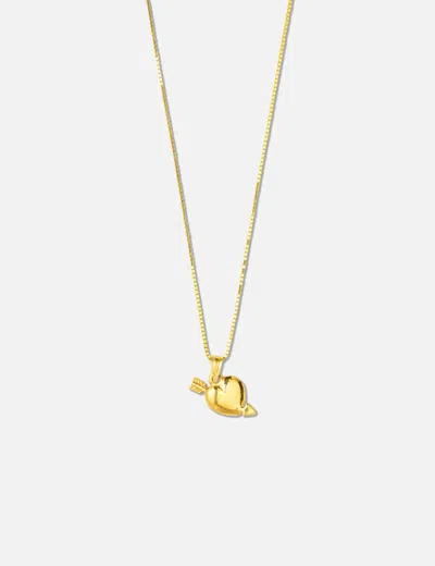 Supreme Gold Heart &amp; Arrow Pendant