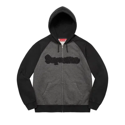 Pre-owned Supreme Gonz Appliqué Zip Up Hooded Sweatshirt 'black' | Men's Size Xl
