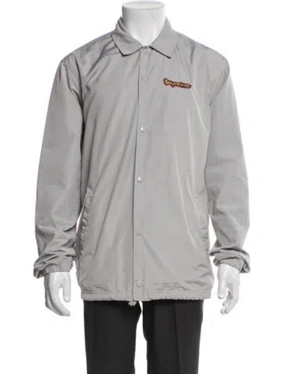 Pre-owned Supreme Gonz Coaches Windbreaker In Gray