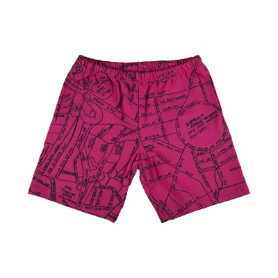 Pre-owned Supreme Gonz Embroidered Map Sweatshort 'magenta' | Purple | Men's Size S