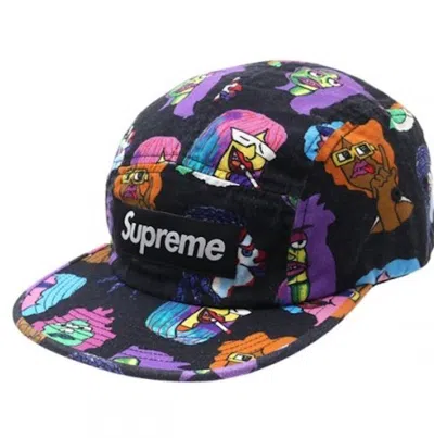 Pre-owned Supreme Gonz Heads Camp Cap In Black