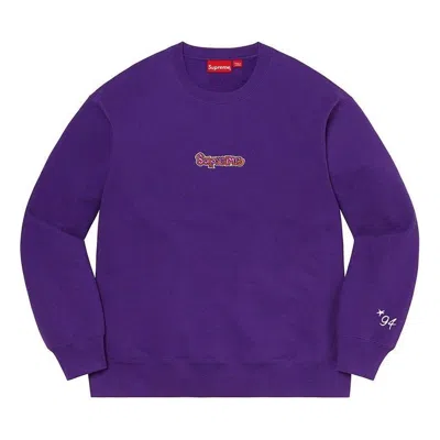 Supreme Gonz Logo Crewneck 'purple Pink'