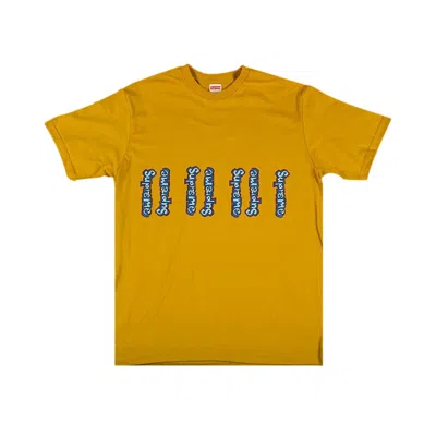 Pre-owned Supreme Gonz Logo T-shirt 'mustard' In Yellow