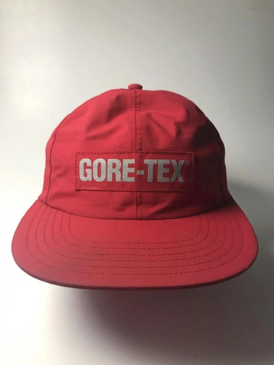 Pre-owned Supreme Gore-tex 6-panel Hat In Red