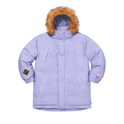 Pre-owned Supreme Gore-tex 700-fill Down Parka 'light Purple'