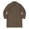 Supreme Gore Tex Overcoat 'flower Print' In Brown