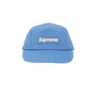 Pre-owned Supreme Gore-tex Paclite Long Bill Camp Cap 'blue'