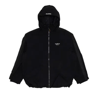 Pre-owned Supreme Gore-tex Stripe Hooded Jacket 'black' | Men's Size M