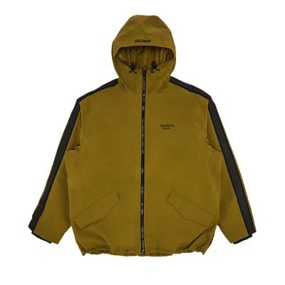 Pre-owned Supreme Gore-tex Stripe Hooded Jacket 'olive' | Green | Men's Size Xl