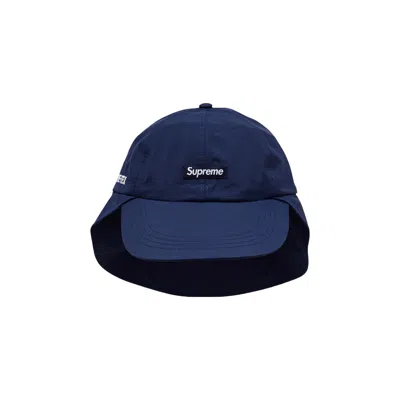 Pre-owned Supreme Gore-tex Sunshield Hat 'navy' In Blue