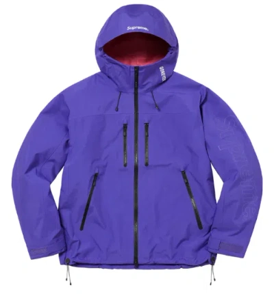 Pre-owned Supreme Gore-tex Taped Seam Shell Jacket Purple - Size S -xl