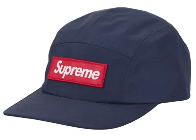 Pre-owned Supreme Goretex Camp Cap (ss25) In Navy Blue