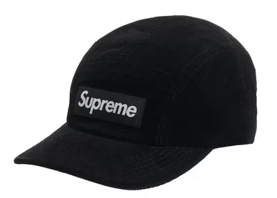 Pre-owned Supreme Goretex Corduroy Camp Cap In Black