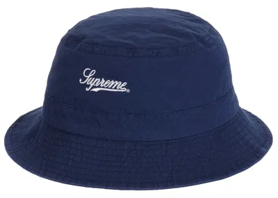 Pre-owned Supreme Goretex Crusher Hat (fw20) In Indigo