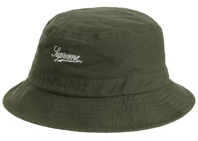 Pre-owned Supreme Goretex Crusher Hat (fw20) In Olive