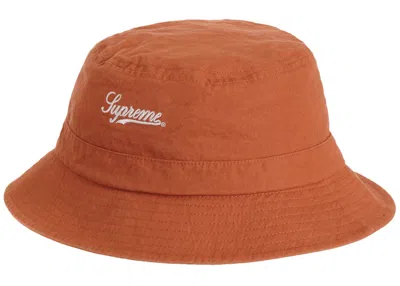 Pre-owned Supreme Goretex Crusher Hat (fw20) In Orange