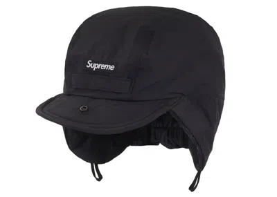 Pre-owned Supreme Goretex Earflap Cap (fw24) In Black