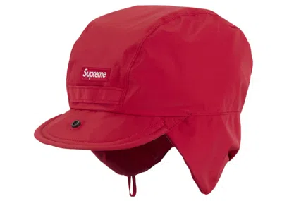 Pre-owned Supreme Goretex Earflap Cap (fw24) In Red