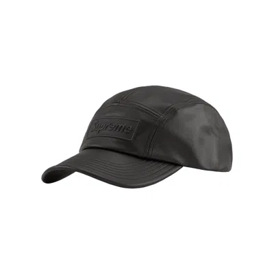 Pre-owned Supreme Gore-tex Leather Camp Cap 'black' | Men's Size Onesize