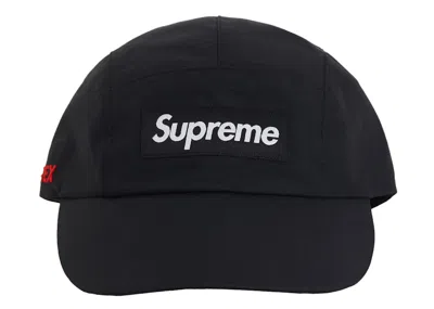 Pre-owned Supreme Goretex Long Bill Camp Cap In Black