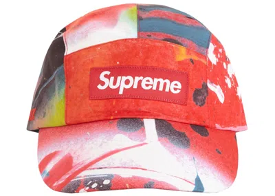 Pre-owned Supreme Goretex Long Bill Camp Cap In Rammellzee Red
