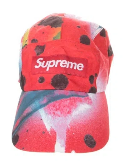 Pre-owned Supreme Gore-tex Long Bill Camp Cap In Red