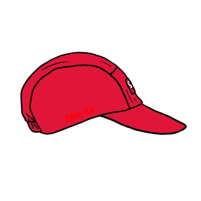 Pre-owned Supreme Goretex Long Bill Camp Cap (ss21) In Red