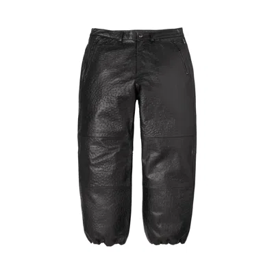 Pre-owned Supreme Gore-tex Ostrich Embossed Leather Pant 'black' | Men's Size 30
