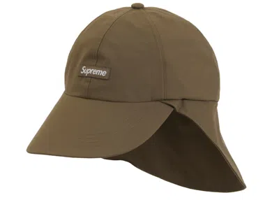 Pre-owned Supreme Goretex Sunshield Hat In Brown