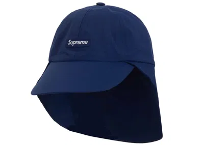 Pre-owned Supreme Goretex Sunshield Hat In Navy Blue