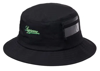 Pre-owned Supreme Goretex Tech Crusher Hat In Black