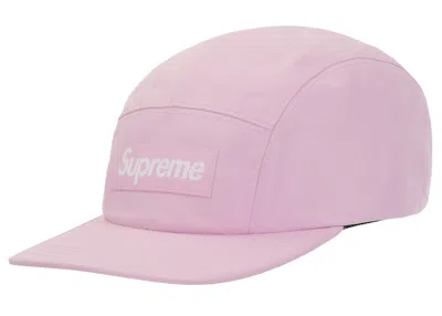 Pre-owned Supreme Goretex Zip Pocket Camp Cap In Pink