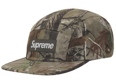 Pre-owned Supreme Goretex Zip Pocket Camp Cap In Realtree Ap Camo