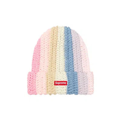 Pre-owned Supreme Gradient Crochet Beanie 'pink'