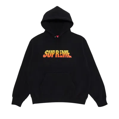 Pre-owned Supreme Gradient Hooded Sweatshirt 'black' | Men's Size L