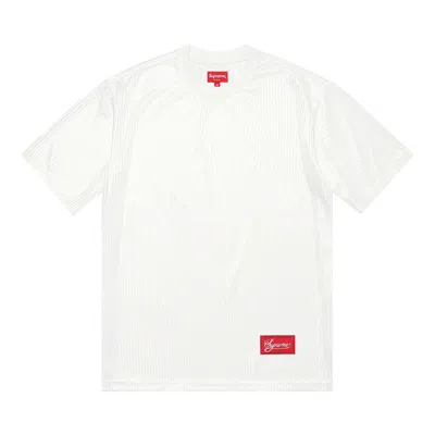 Pre-owned Supreme Gradient Mesh Stripe Jersey 'white'
