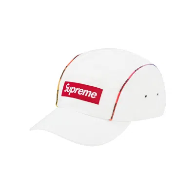 Pre-owned Supreme Gradient Piping Camp Cap 'white'