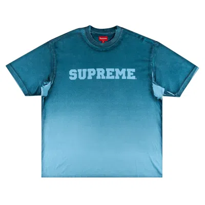 Pre-owned Supreme Gradient Short-sleeve Top 'blue' | Men's Size Xl