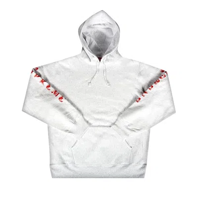 Pre-owned Supreme Gradient Sleeve Hooded Sweatshirt 'ash Grey'